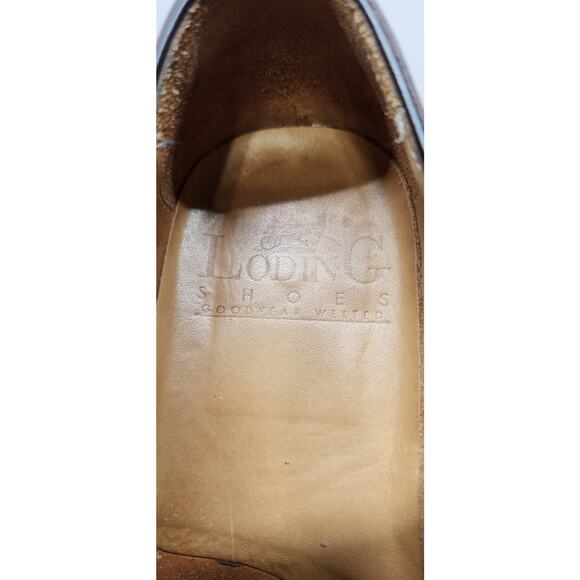 Loding Mens Brown Welted Split Toe Leather Oxford Dress Shoes UK 7.5 US 8